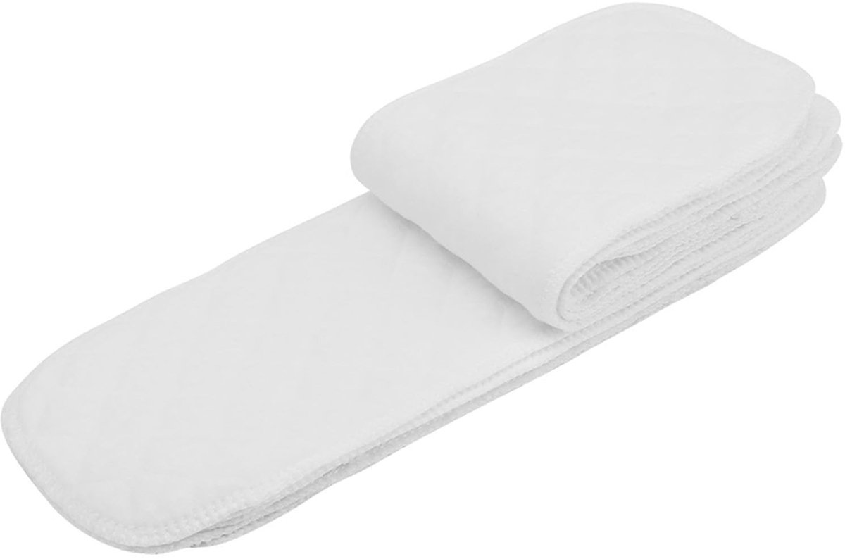 aladdien - Herbruikbare Wasbare Luiers - Katoenen Luiers - Hoog Absorptievermogen - Zacht en Veilig - Met Inzetstukken - Voor Baby's - 10 Stuks