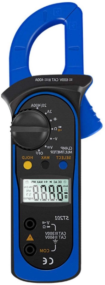 Digitale Multimeter - Ampèretang Tester - Elektrische Metingen - Automatische Bereikinstelling - 4000 Counts - Blauw