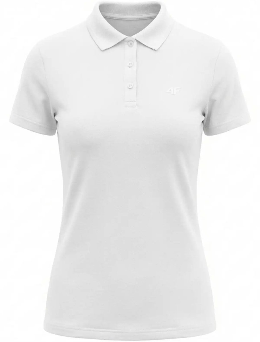 4F T-shirt Dames polo Wit - Maat L
