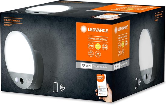 Slimme Tuinlamp Camera - Wandlamp Beveiliging - Buiten Verlichting - Ingebouwde Wifi Camera - 18x10.5x10.5 cm - Staal — afbeelding 4