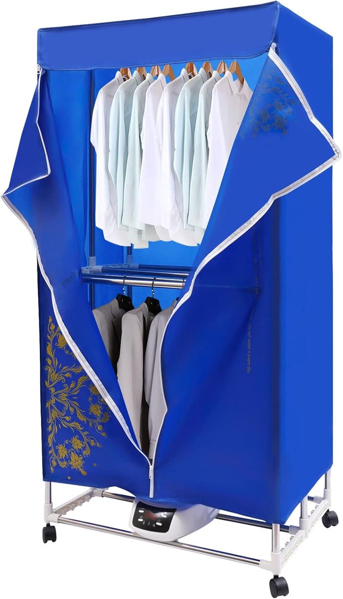 Elektrische Kledingdroger Draagbare Droogmachine Snel Kleding Drogen Met Afstandsbediening 70x47x147 cm
