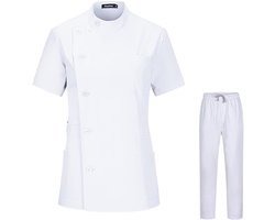 Medische Kleding Set - Zorg Uniform - Professioneel Gebruik - Sneldrogend Materiaal - Unisex - Blauw