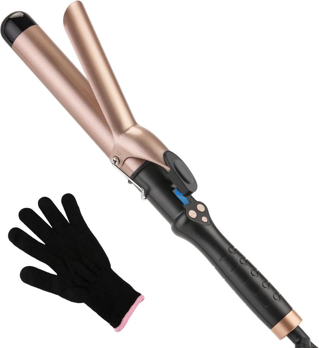 Krultang 32mm - Haarstyler Golvend - Haar Stylen - Toermalijn Keramisch - 1 1/4 Inch - Zwart
