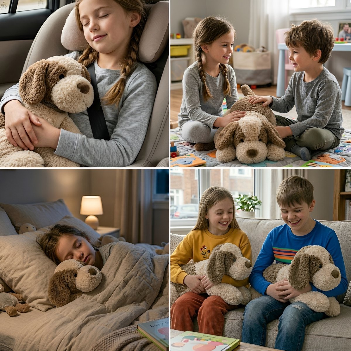 Toob & Friends Verzwaringsknuffel - 50cm - 2kg - Hond - Verzwaarde Knuffel - Weighted Stuffed Animal - Sensorisch Speelgoed — afbeelding 3