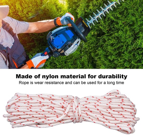 10 geschikt voorer lang nylon startkoord geschikt voor gazonmaaiers, geschikt voor het 3,5 mm/0,14 inch startkoord van Stihl grasmaaiers. — afbeelding 4