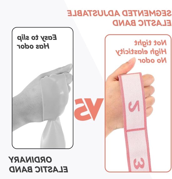 Verstelbare Yoga Stretching Band met 10 Lussen, Ideaal voor Pilates, Dans en Gymnastiek Oefeningen — afbeelding 3
