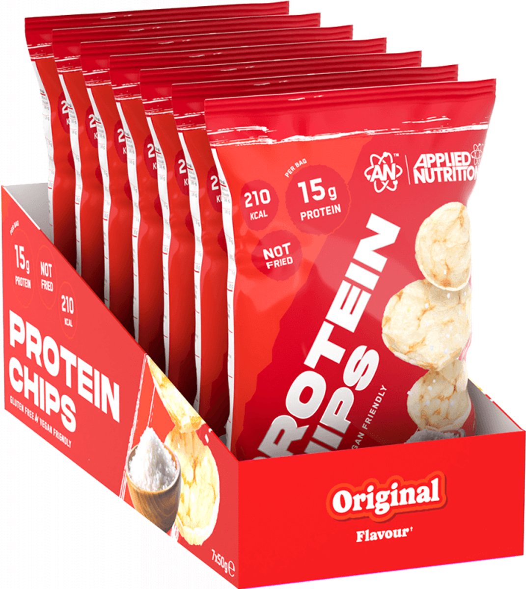 Applied Nutrition Protein Chips (7x50g) Original - Functionele voeding - Eiwit Snacks