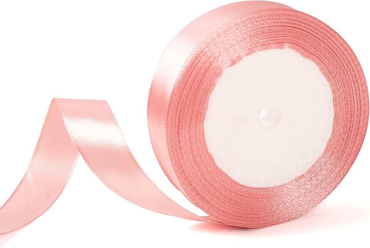 Donkerroze Cadeau Inpaklint van 20mm Breed - 22m voor Cadeaus, Bruiloften, en Creatieve Knutselprojecten