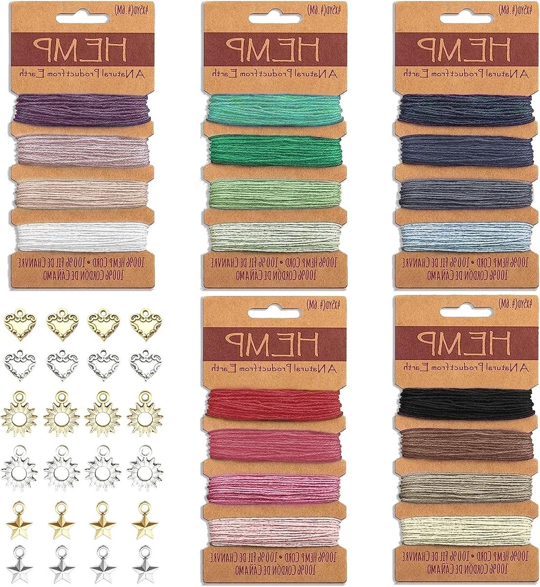 Kleurrijke draad van 100 yards voor armbanden, 1mm flosdraad in 20 kleuren voor DIY sieraden en ambachtelijke projecten