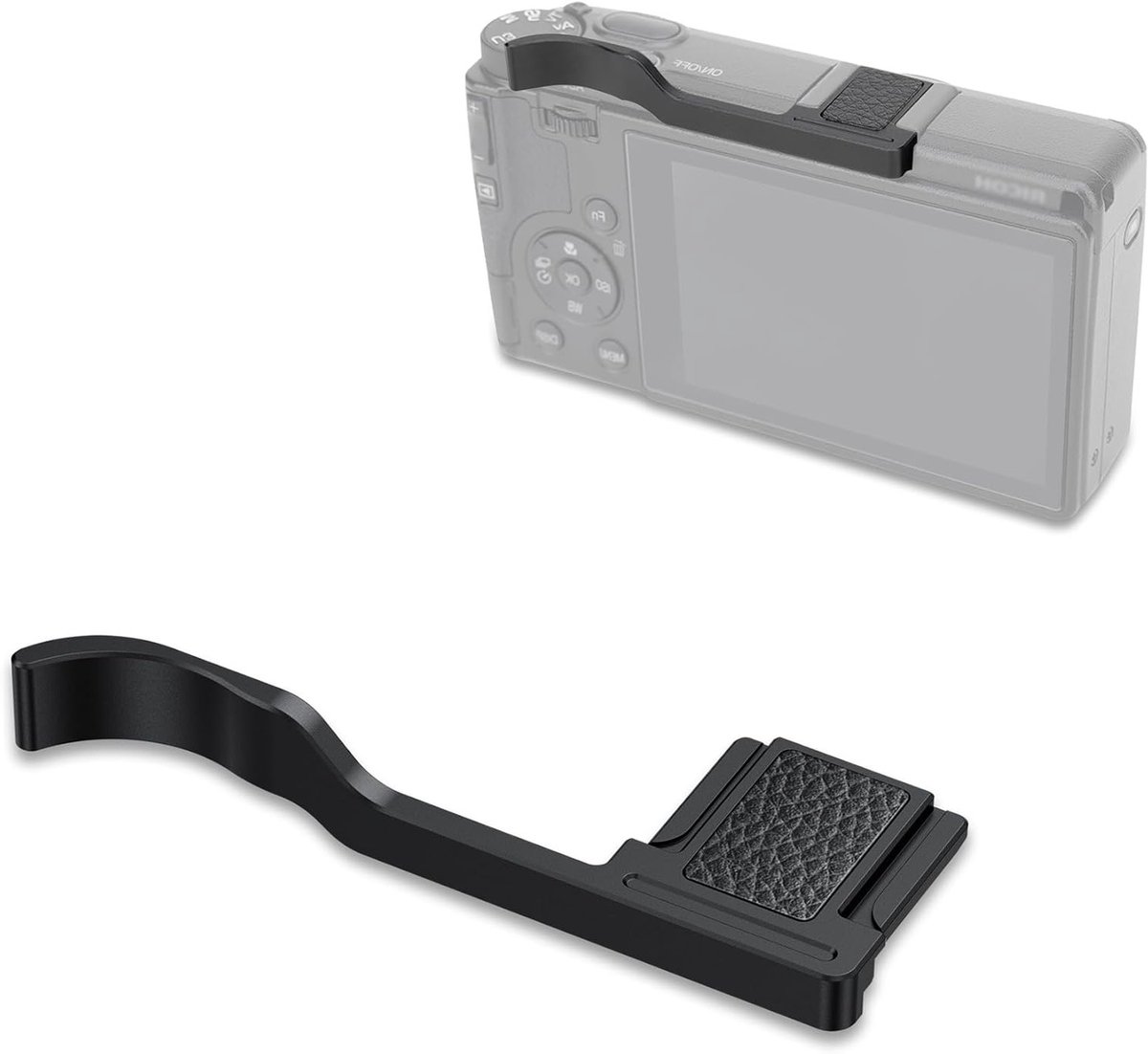 Camera Metaal Duimsteun Grip Handvat voor Ricoh GR IV Digitale Camera - Verbeterde Grip voor Eénhandig Fotograferen, Geschikt voor GR4 Hot Shoe Accessoires en Stabiliteit