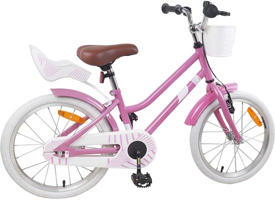 vidaXL - Kinderfiets - 18 - Inch - voor - 5-7 - jaar - oud - Licht - Roze van VidaXL — afbeelding 5