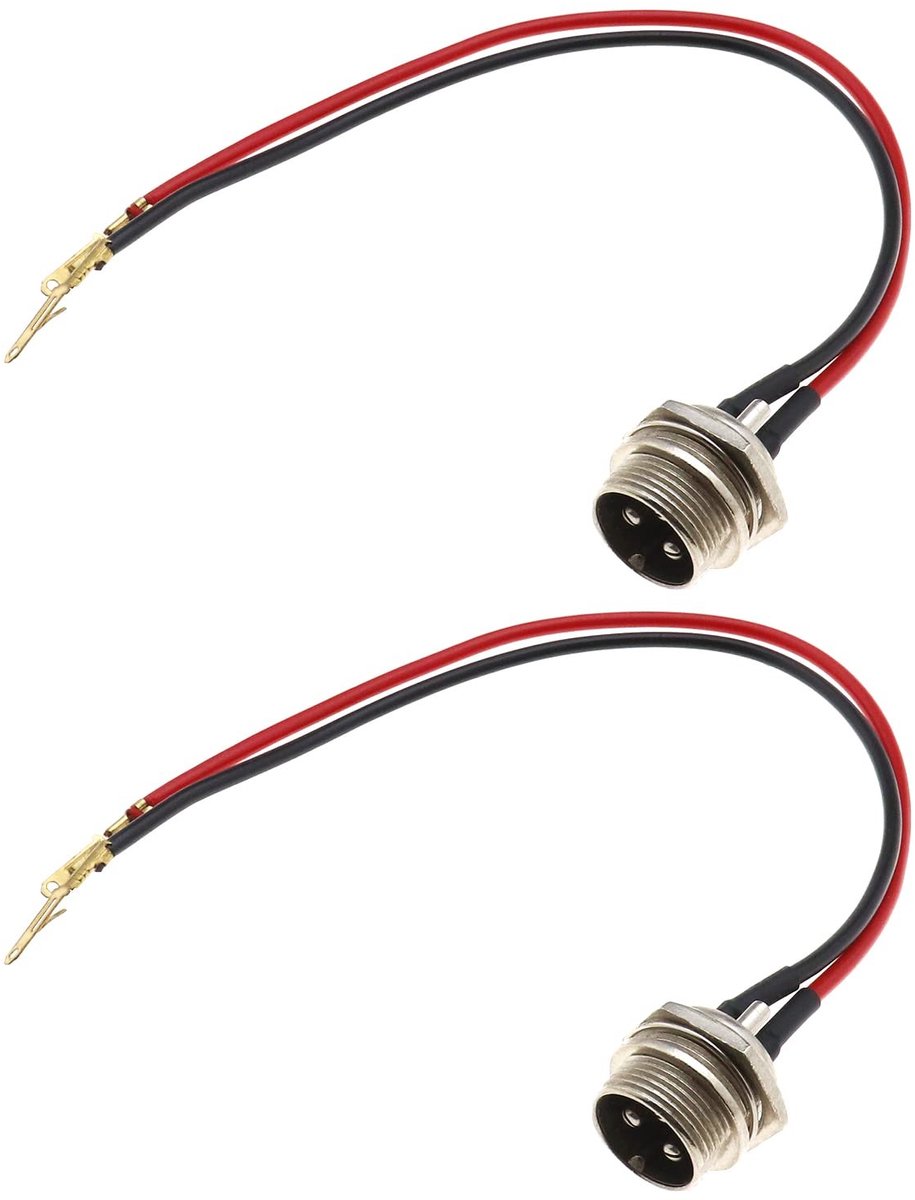 aladdien - Elektrische Scooter Oplaadpoort Connector - 3-pins Vervangingsconnector - Handige Inline Oplader - Kunststof en Metaal - Geschikt voor Di..