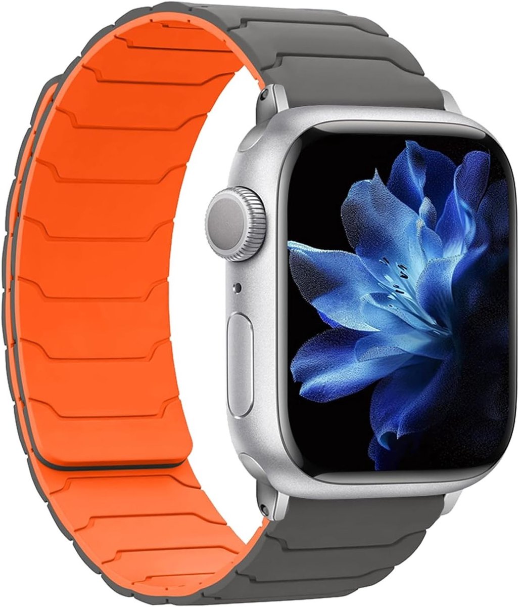 Verstelbare Magnetische Sportband voor Smartwatch 38mm 40mm 41mm 42mm, Sterk Silicoon, Geschikt voor Mannen en Vrouwen, Comfortabele en Duurzame Armbanden