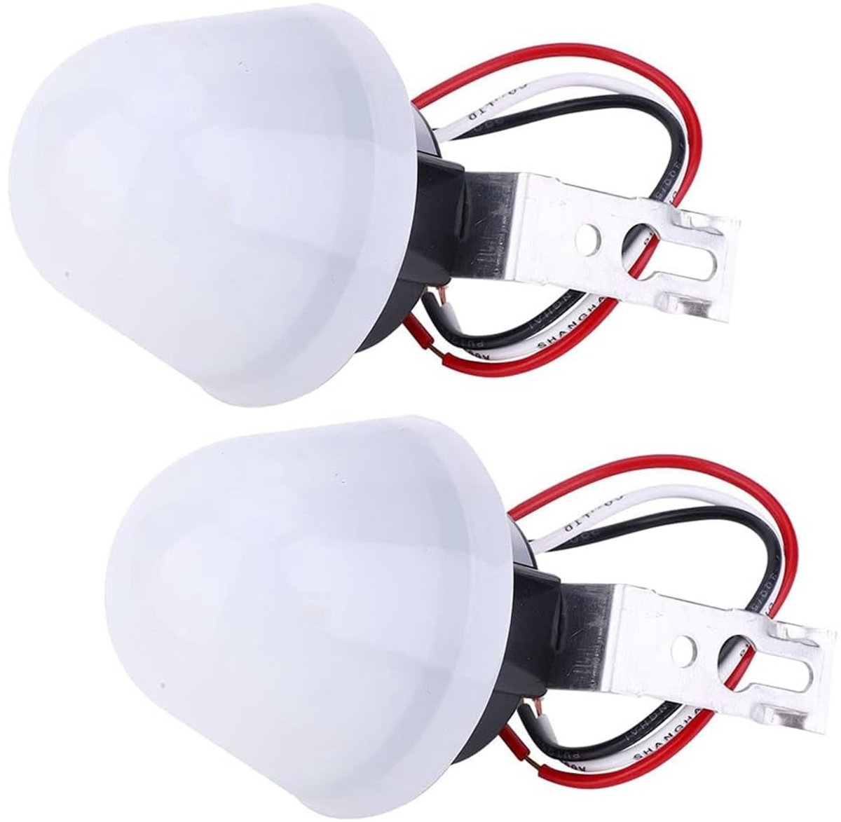 Allecto - Fotocel Sensor Schakelaar - Automatische Aan/Uit Straatlamp - 2Pcs - DC 12V - 10A - Energiezuinig - Buitenverlichting - LED Verlichting