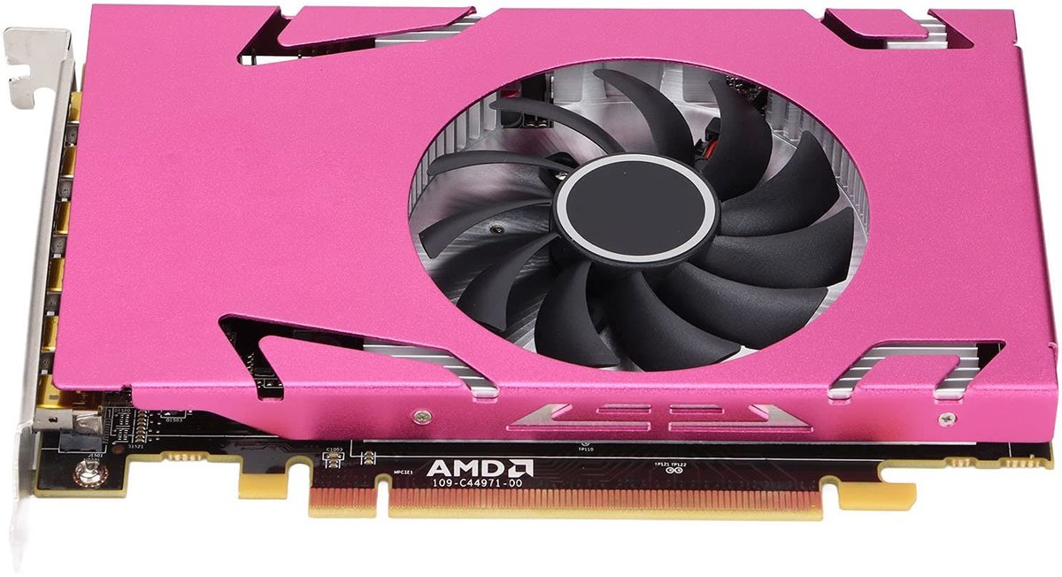 Golden crown - Grafische Kaart - 4G GDDR5 - 4K/2K/1080P - Roze - PCI-Express - R7 350-4G - Geschikt voor Gaming - Roze