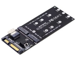 Allecto - M.2 NVME & SATA SSD Adapter - 2-in-1 Combo - SFF-8654 & NGFF - Betrouwbaar - Snelheid - Compatibiliteit - Geschikt voor verschillende SSD..