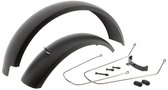 Mirage 20 Fatbike spatbordenset incl. bevestiging - zwart
