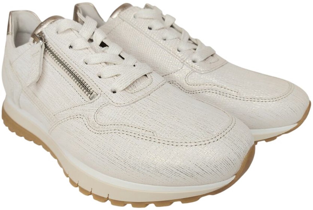 Gabor Sneaker 66.378.80 Bianco Puder Wit Goud Wijdte H