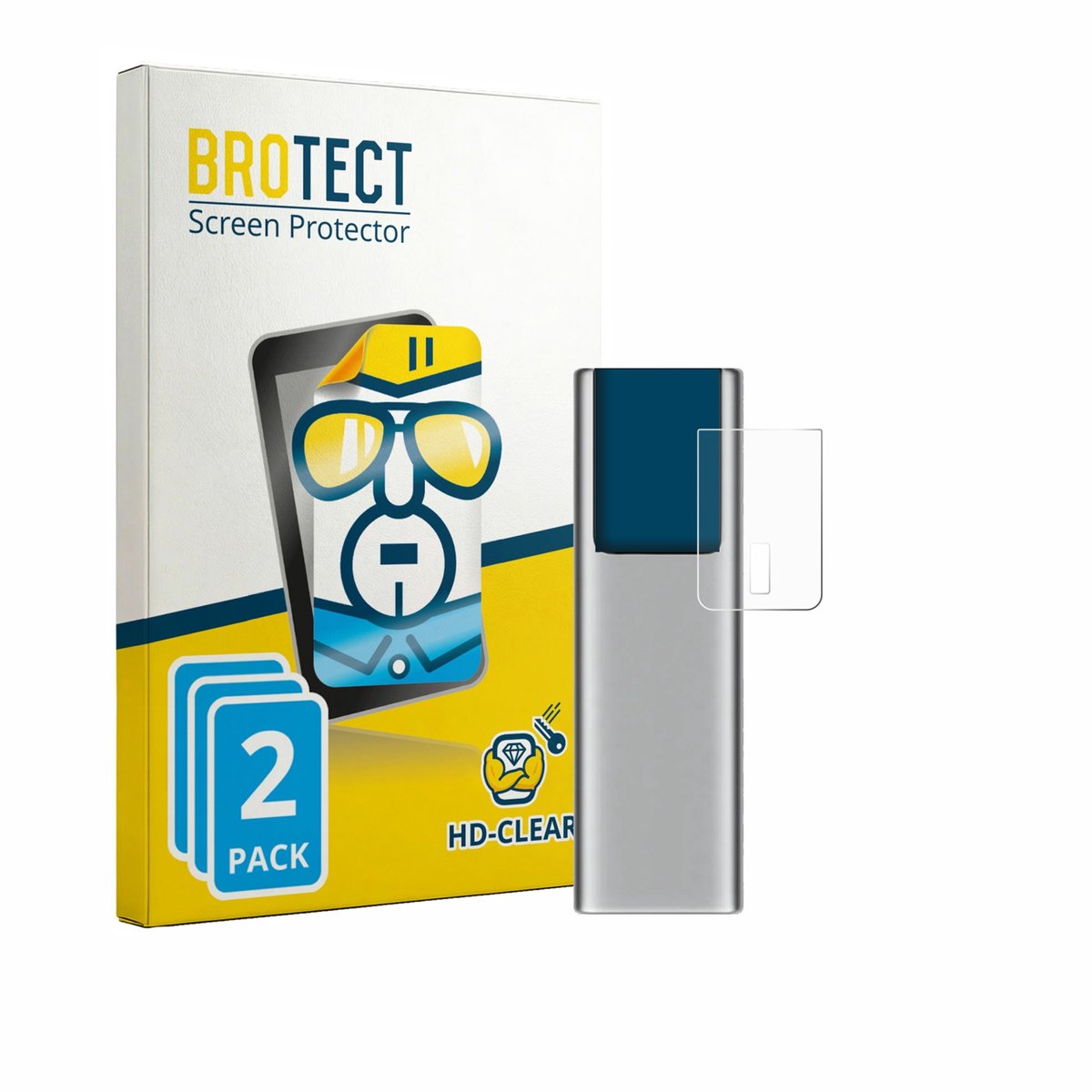 BROTECT - Screenprotector voor Cuktech 10 - Folie Beschermfolie transparant 2 Stuks