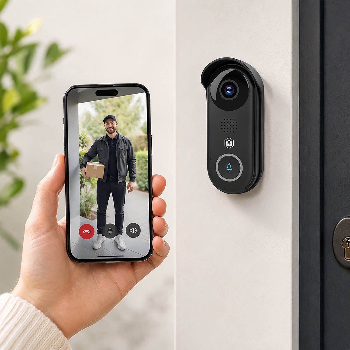 Nedis SmartLife Video Deurbel - Met Camera - Zonder abonnement - Nachtzicht - Full HD 1080p – foto 3