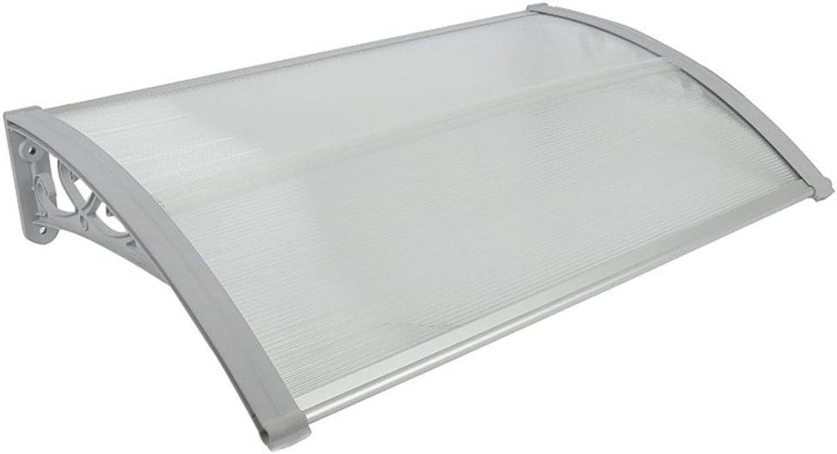 Deur luifel - Regenbescherming overkapping - Bescherming tegen weer - UV-bestendig polycarbonaat - 100 x 150 cm - Transparant