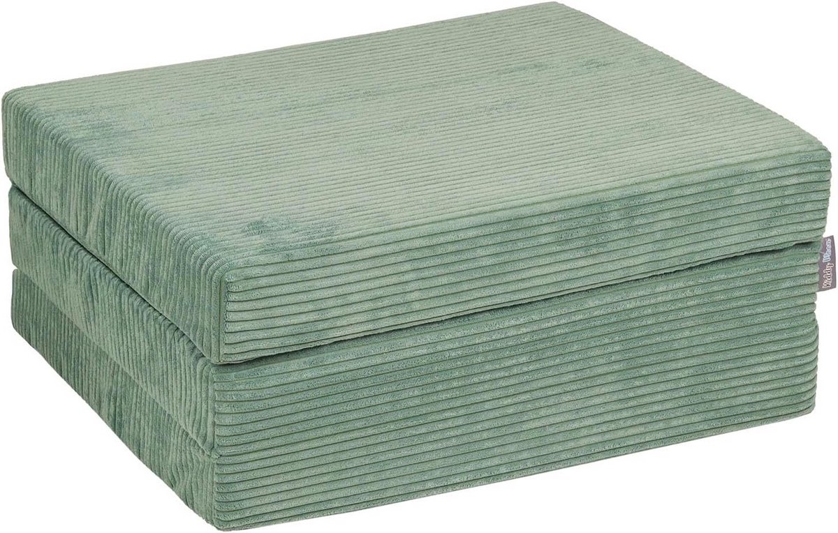 Kinder Matras - Opvouwbaar Kussen - Spelen en Ontspannen - Afneembare Hoes - 165 cm Lengte - Groen