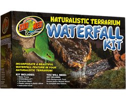 Watervalkit Terrarium - Natuurlijke Waterpartij - Creëer Natuur - Compleet Met Pomp - 29 x 19 x 10 cm - Natuurlijk