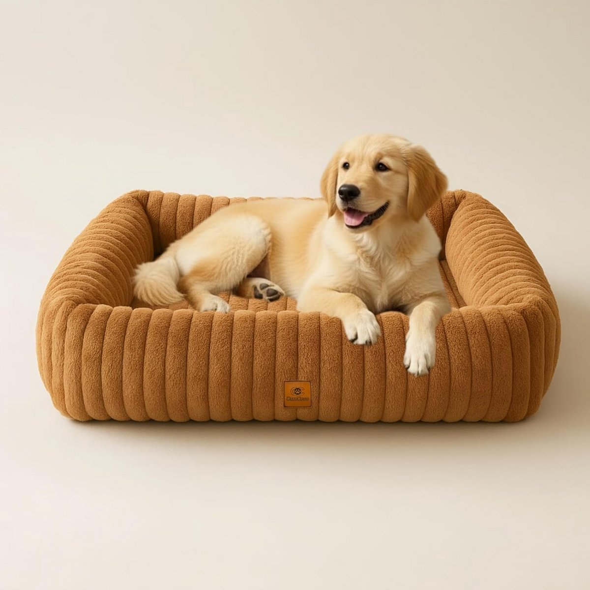 Huisdierenmand - Hondenmand Kattenmand - Comfortabel Rusten - Wasbare Hoes - XL 109x76cm - Koperbruin