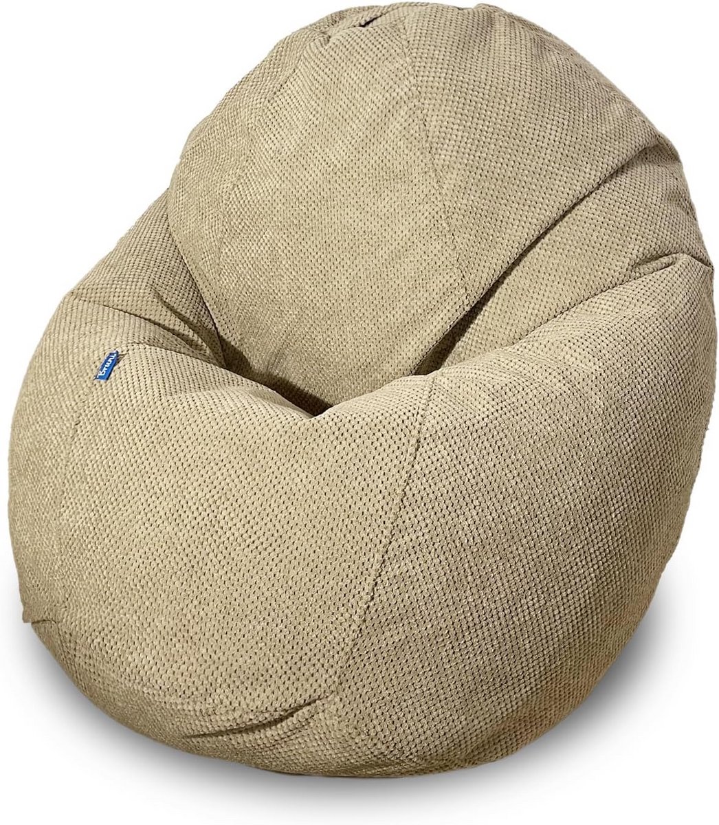 Zitzak voor binnen - XXL zitzak - Ontspannen zitten - Honingraat velours - 90 x 90 cm - Za