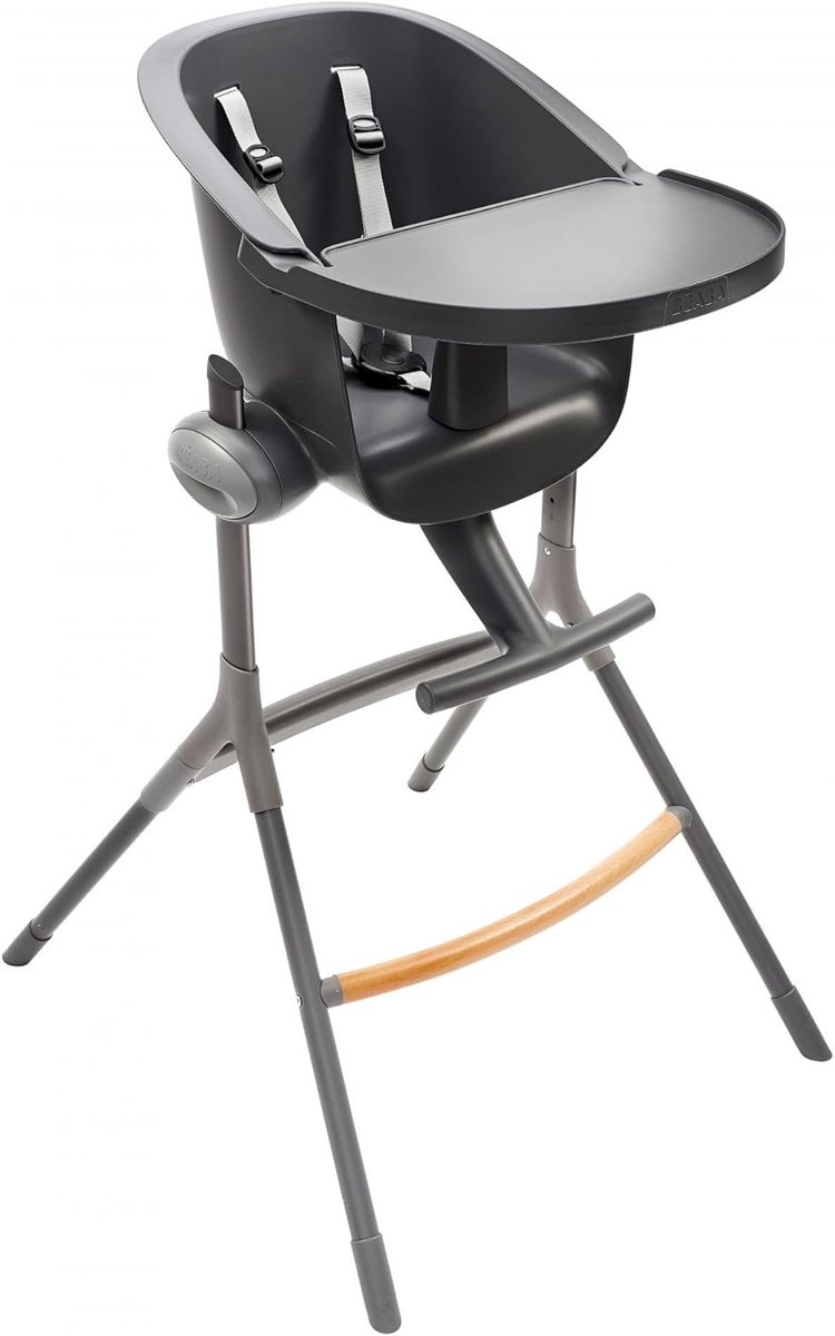 Kinderstoel - Eetstoel Baby - Samen Eten - 6 Hoogtes Verstelbaar - 57 x 68 x 102 cm - Donkergrijs