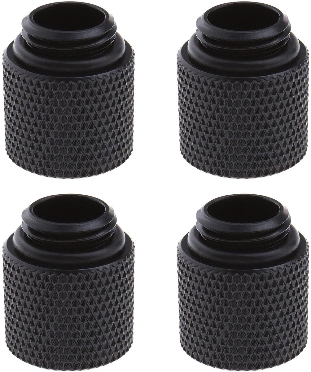 Dailygoods - 4 Stuks G1/4 Adapter voor Waterkoeling in Zwart