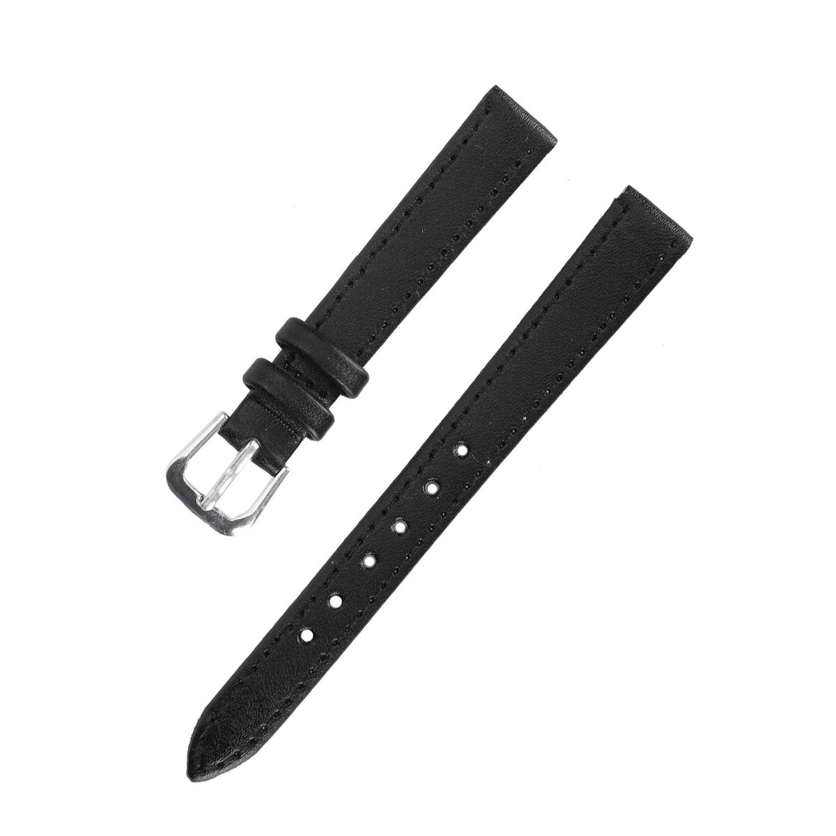 Dailygoods- Horlogebandje Universeel Vervangend - PU-leer - Gesp van Roestvrij Staal - Ademend - Zacht - Duurzaam - Horlogeband