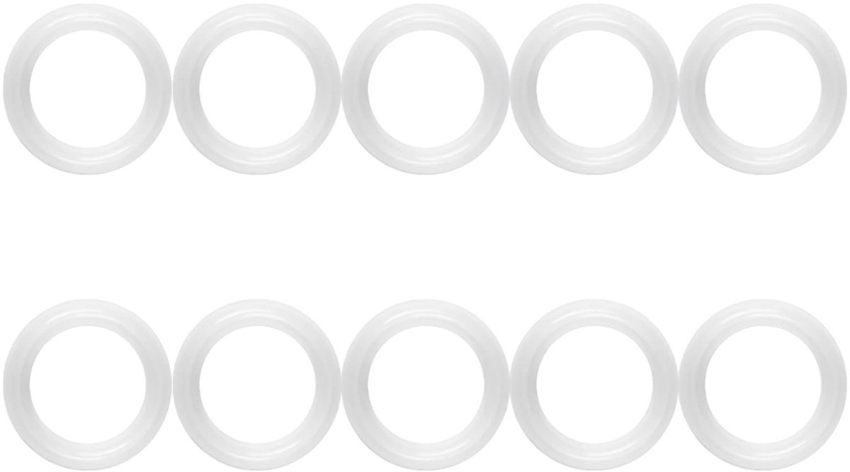 Dailygoods- Tri Clamp 1.5 - 10 Stuks - Siliconen Dichting - Voedselveilig - Eenvoudige Installatie - Geschikt voor Roestvrij Staal - Silicone Gasket