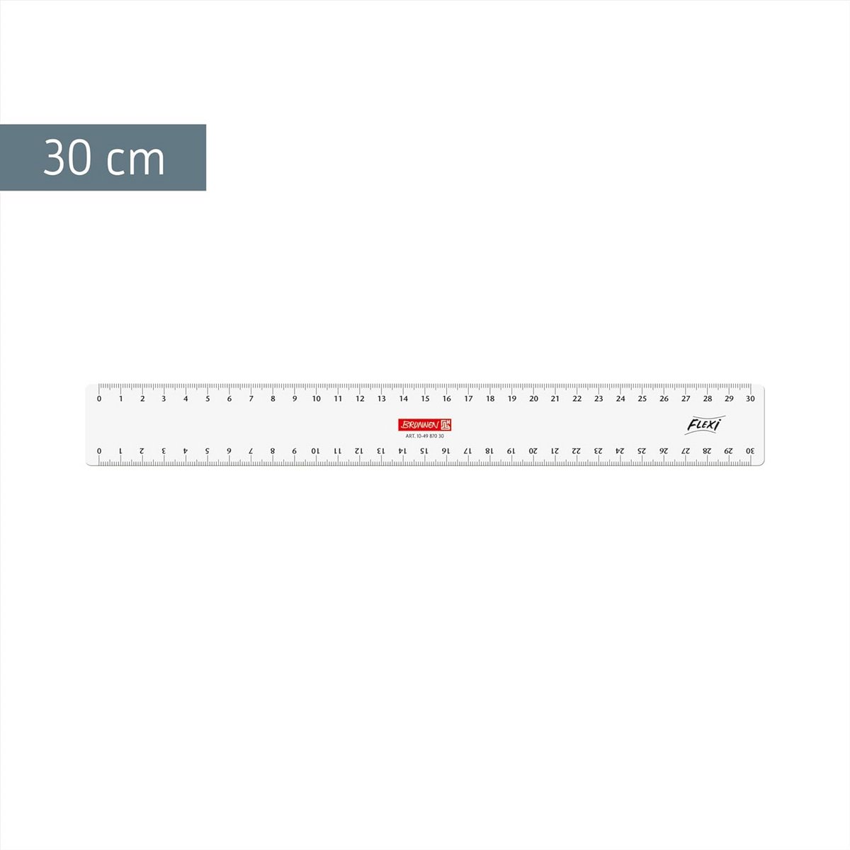Liniaal - Meetlat - Tekenen en meten - Glashelder materiaal - 16 cm - Transparant