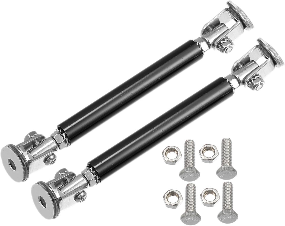 Dailygoods- Bumperlip Vervangbaar - Instelbare Lengte - 2 Stuks - Eenvoudige Installatie - Geschikt voor Meeste Voertuigen - Schokbestendig - Bumpersteun