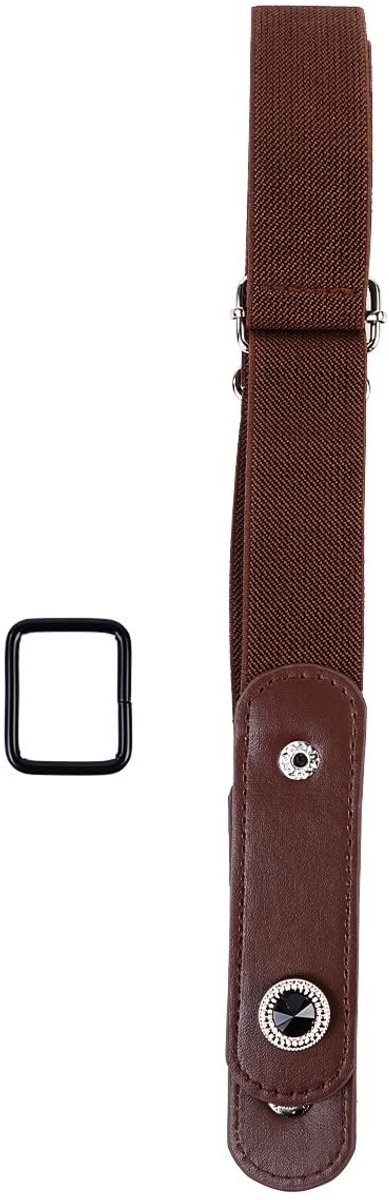 Dailygoods- Riem zonder gesp - Elastische Riem - Verstelbaar voor 30-75 kg - Onzichtbaar Onder Kleding - Duurzaam - 80 cm - Buckleless Belt