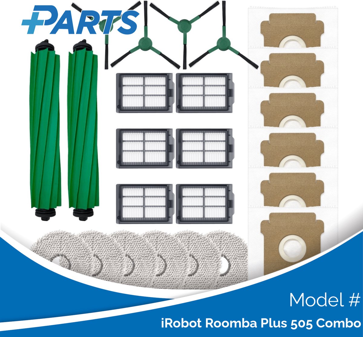 iRobot Roomba Plus 505 Combo Onderhoudsset (Plus.Parts® alternatief voor 4849962)