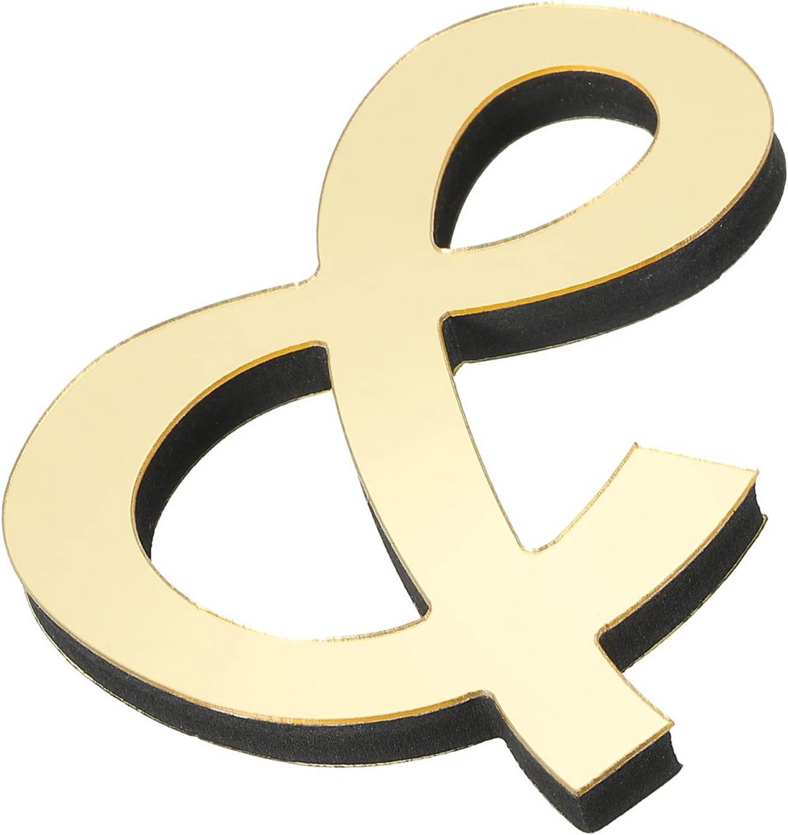 Alfabet Spiegel Muurstickers - Letter Teken - Woondecoratie - 3D Acryl Ontwerp - 10cm Hoog