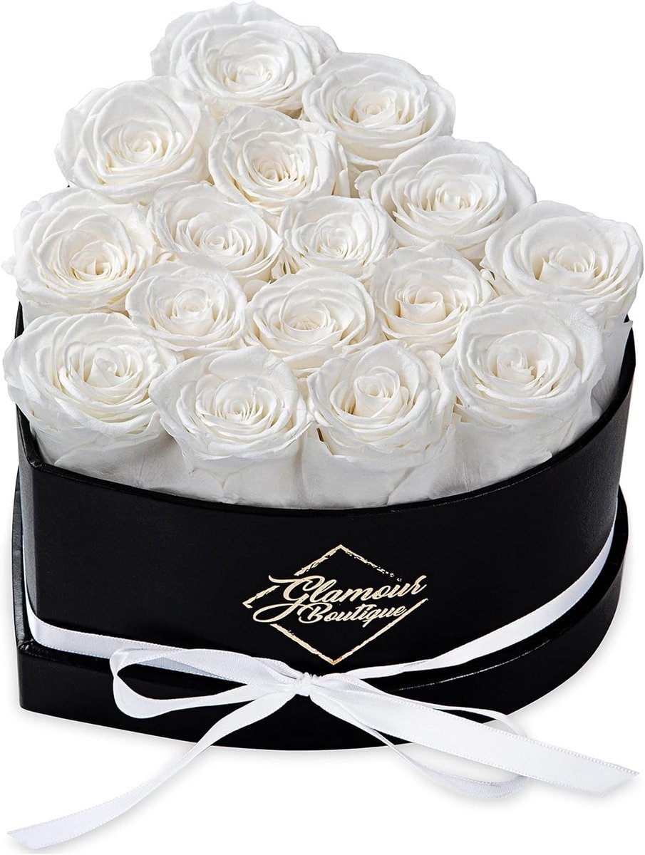 Geconserveerde Rozen - Eeuwige Bloemen - Cadeau Geven - Houdbaar Tot 3 Jaar - 16 Rozen - W