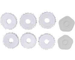 Dailygoods- Mop Pads Vervangbaar - Compatibel met Dreame Bot W10 - Eenvoudig te Onderhouden - Sterke Absorptie - Stofreductie - Essentiële Accessoires - Mopdoeken