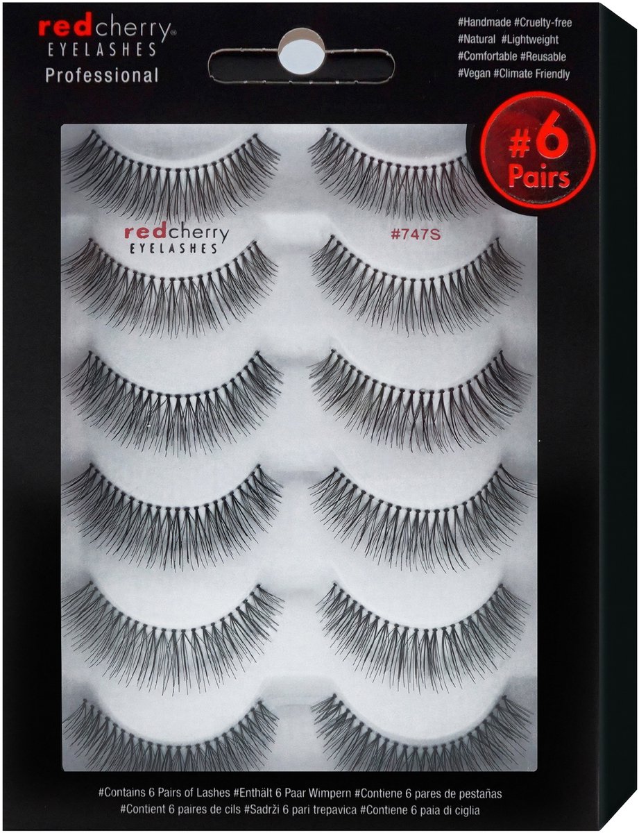 Red Cherry Eyelashes Bandwimpern 747 S - 6 Pairs