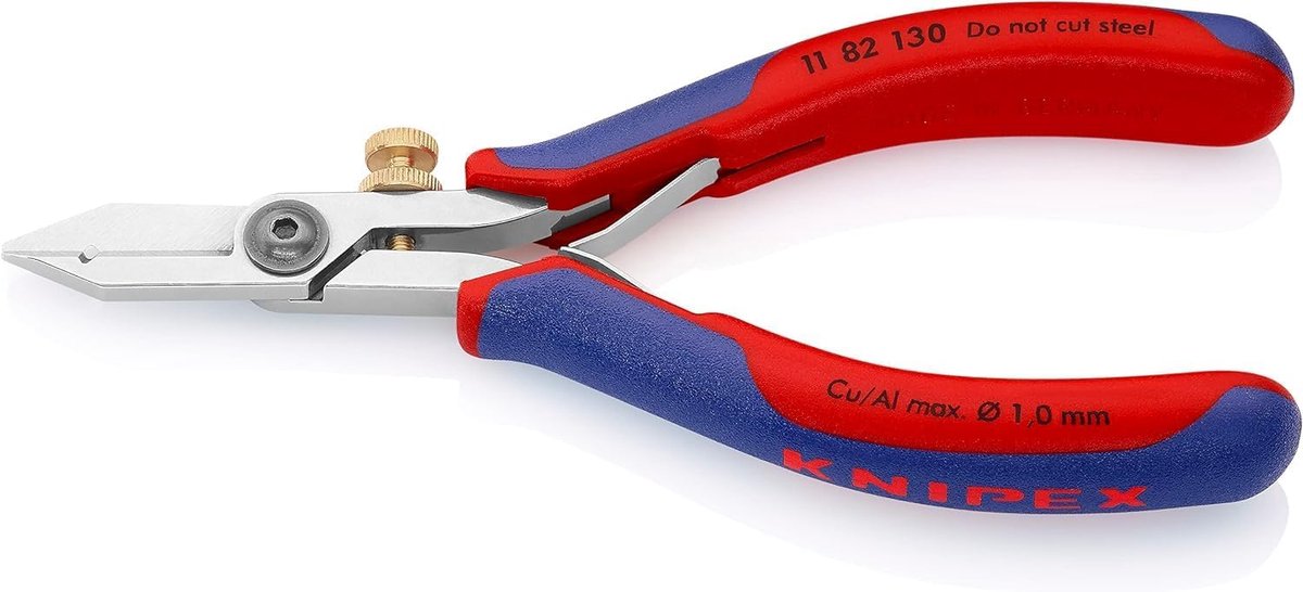 Elektronica Stripschaar - Draadstripper Kniptang - Fijne Draden Strippen - Precisie Knipkop - 140 mm - Multicolor