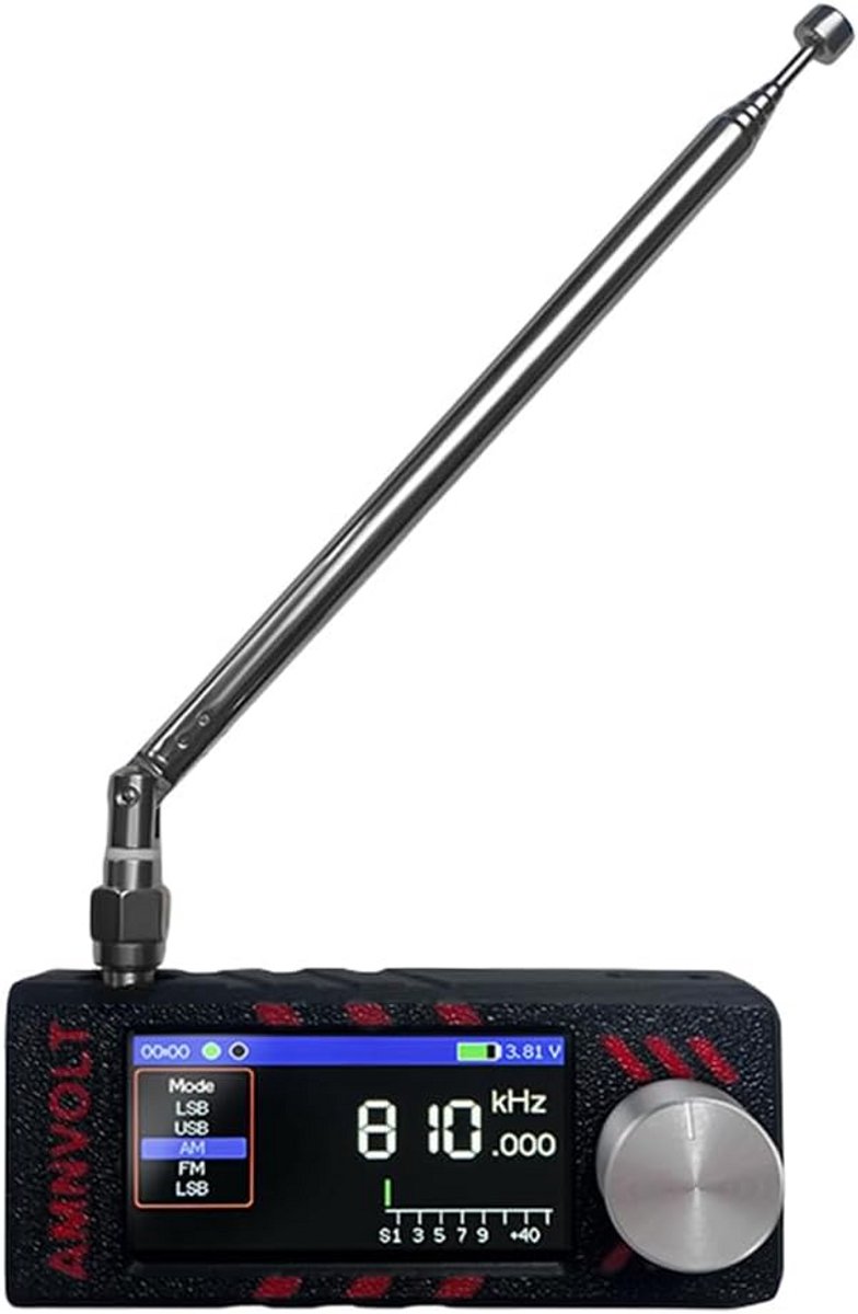 Mini Zakradio - Draagbare Ontvanger - Muziek Luisteren - SI4732 DSP Chip - 1.9 Inch IPS - Zwart