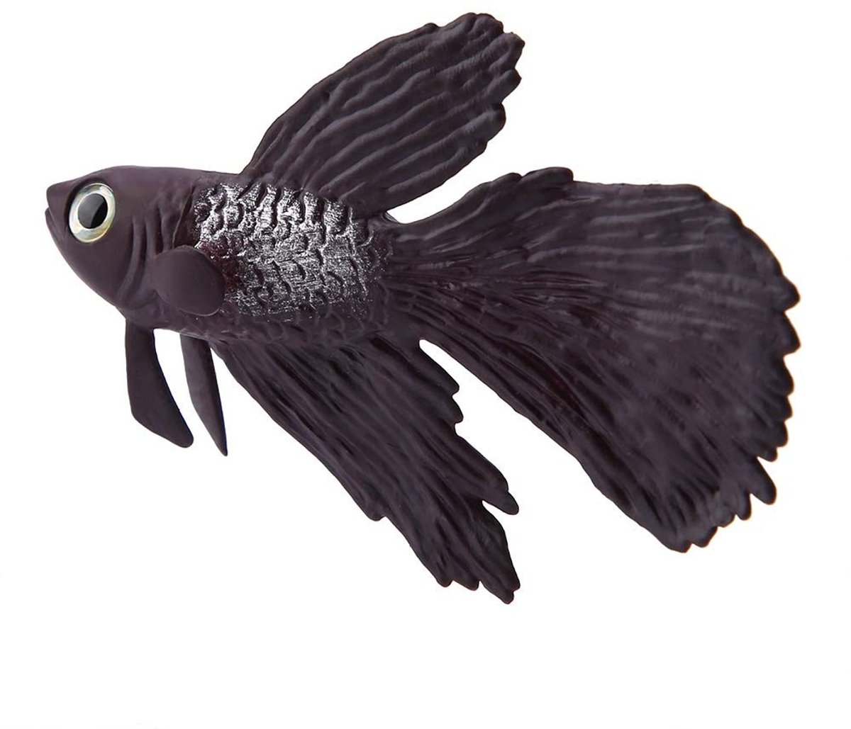 Dailygoods - Kunstmatige Siliconen Bruine Betta Vis voor Aquariumdecoratie
