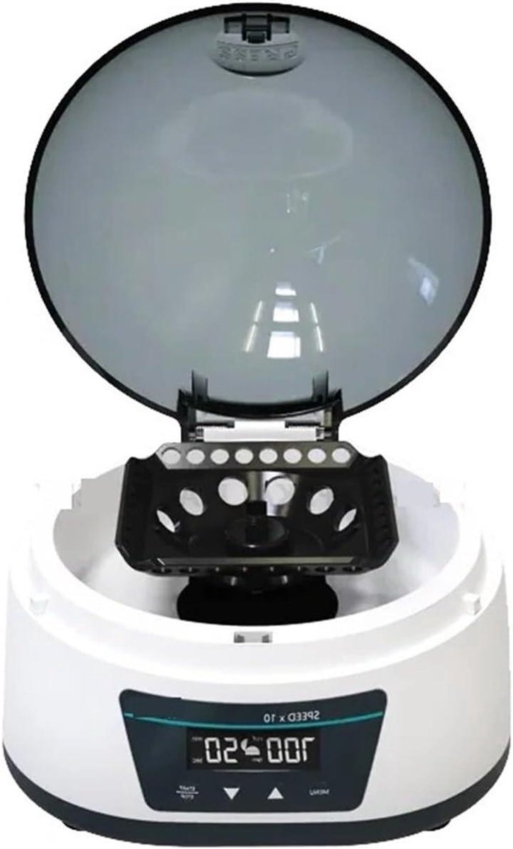 Laboratorium Centrifuge Micro Hematocriet Onderzoek Monsters Automatische Stop Functie Compact Formaat Wit