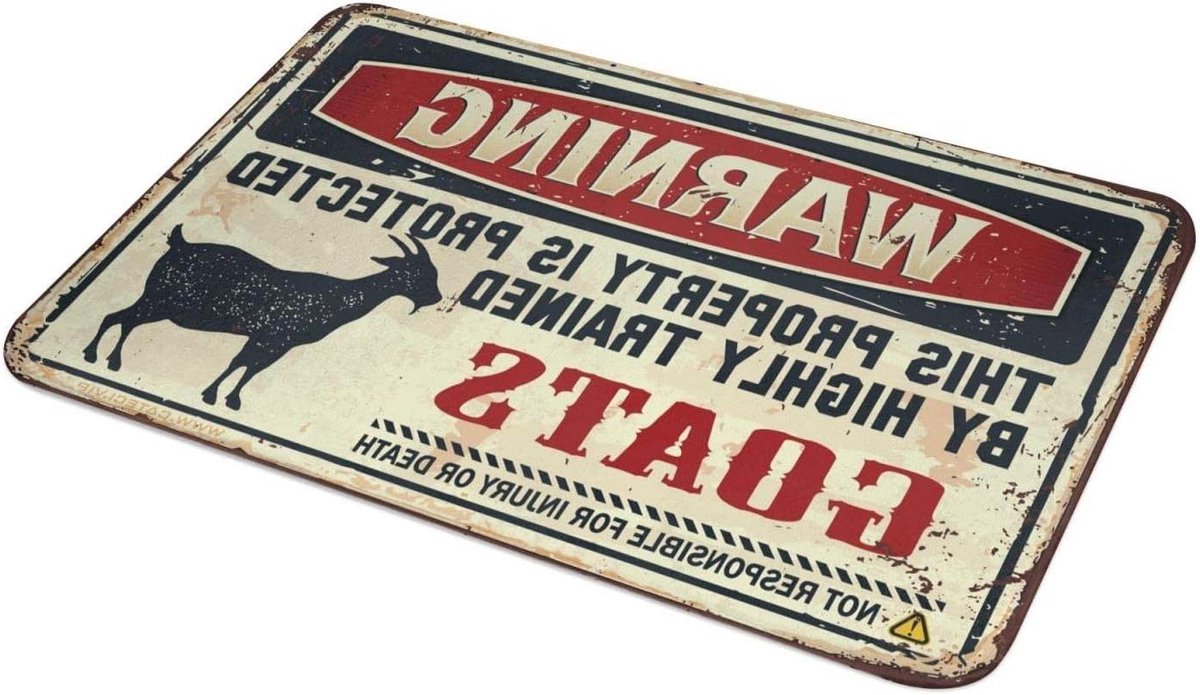 Voordeurmat - Buitenmat - Vuil Vangen - Antislip Onderkant - 41 x 51 cm - Decor A