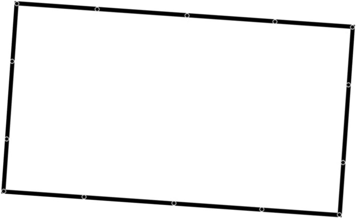 Projectiescherm - Filmscherm Beamer - Thuisbioscoop Presentaties - 170 Graden Kijkhoek - 100 Inch - Wit