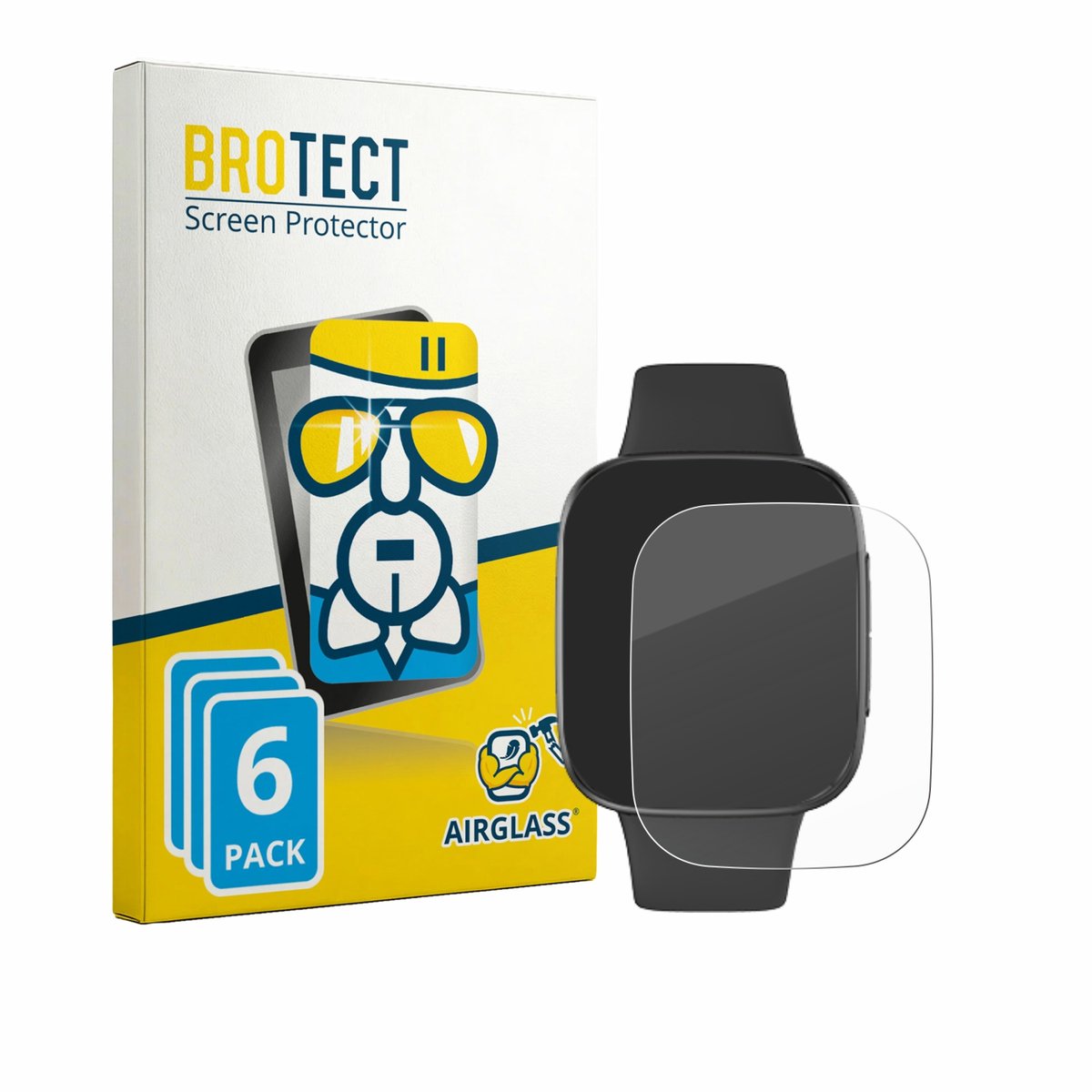 Screenprotector 6 Stuks voor Quican GTX20 Beschermglas transparant