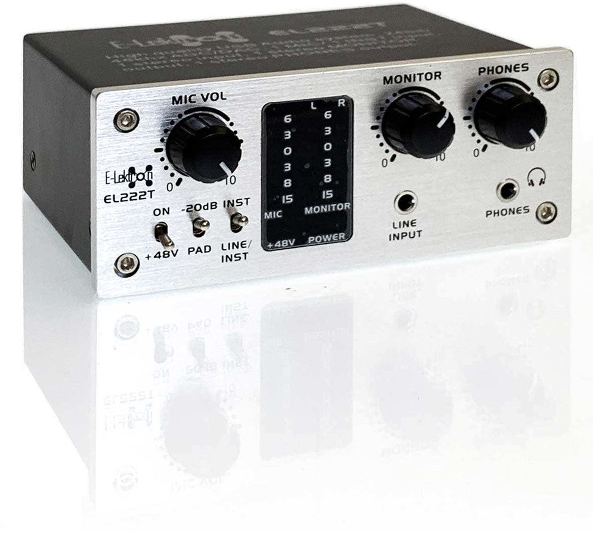 E-Lektron EL222T USB audio-interface met fantoomvoeding