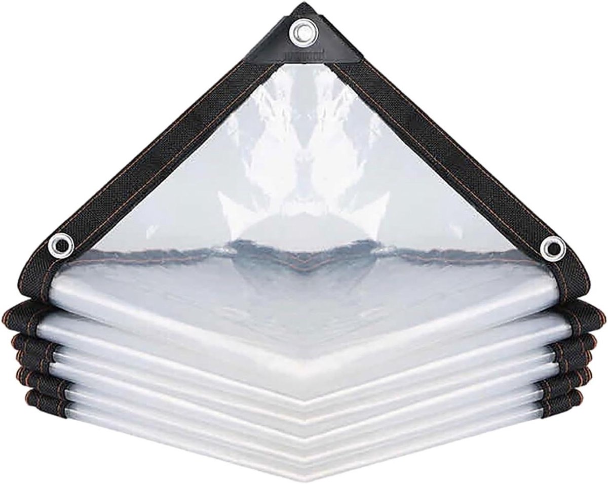 Transparant Dekzeil - Waterdichte Afdekking - Buiten Beschermen - Hoge Sterkte PVC - 150 x 250 cm - Transparant